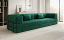 Designer Sofa Lazy 3 Sitzer XXL in Samt