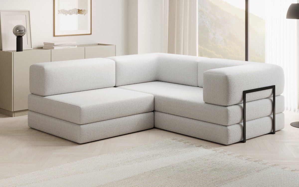 Designer Sofa Lazy L Mini in Bouclé