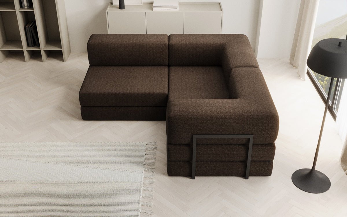 Designer Sofa Lazy L Mini in Bouclé