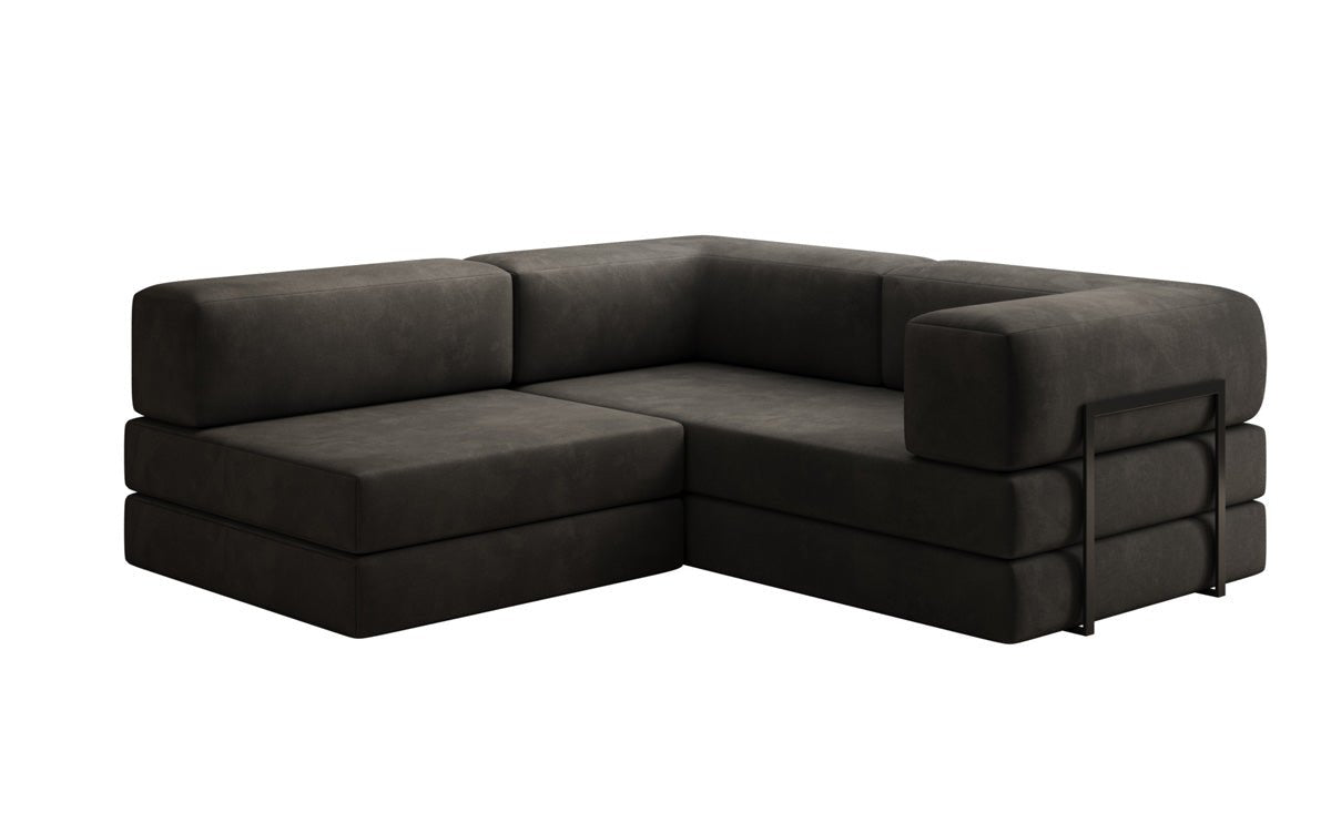 Designer Sofa Lazy L Mini in Samt