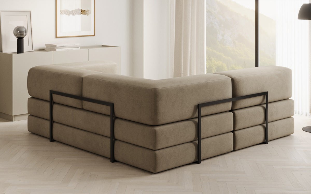 Designer Sofa Lazy L Mini in Samt