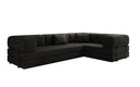 Designer Sofa Lazy L geschlossen in Bouclé