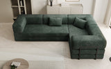 Designer Sofa Lazy L geschlossen in Cord
