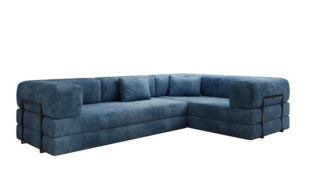 Designer Sofa Lazy L geschlossen in Cord