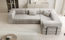 Designer Sofa Lazy L geschlossen in Samt