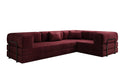 Designer Sofa Lazy L geschlossen in Samt