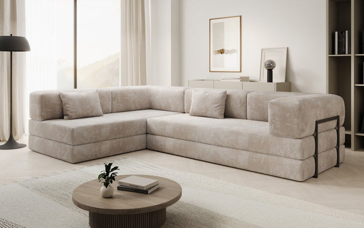 Designer Ecksofa Lazy in Cord