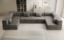 Designer Sofa Lazy U in Samt