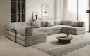 Designer Sofa Lazy U in Samt
