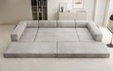 Designer Sofa Lazy U in Samt