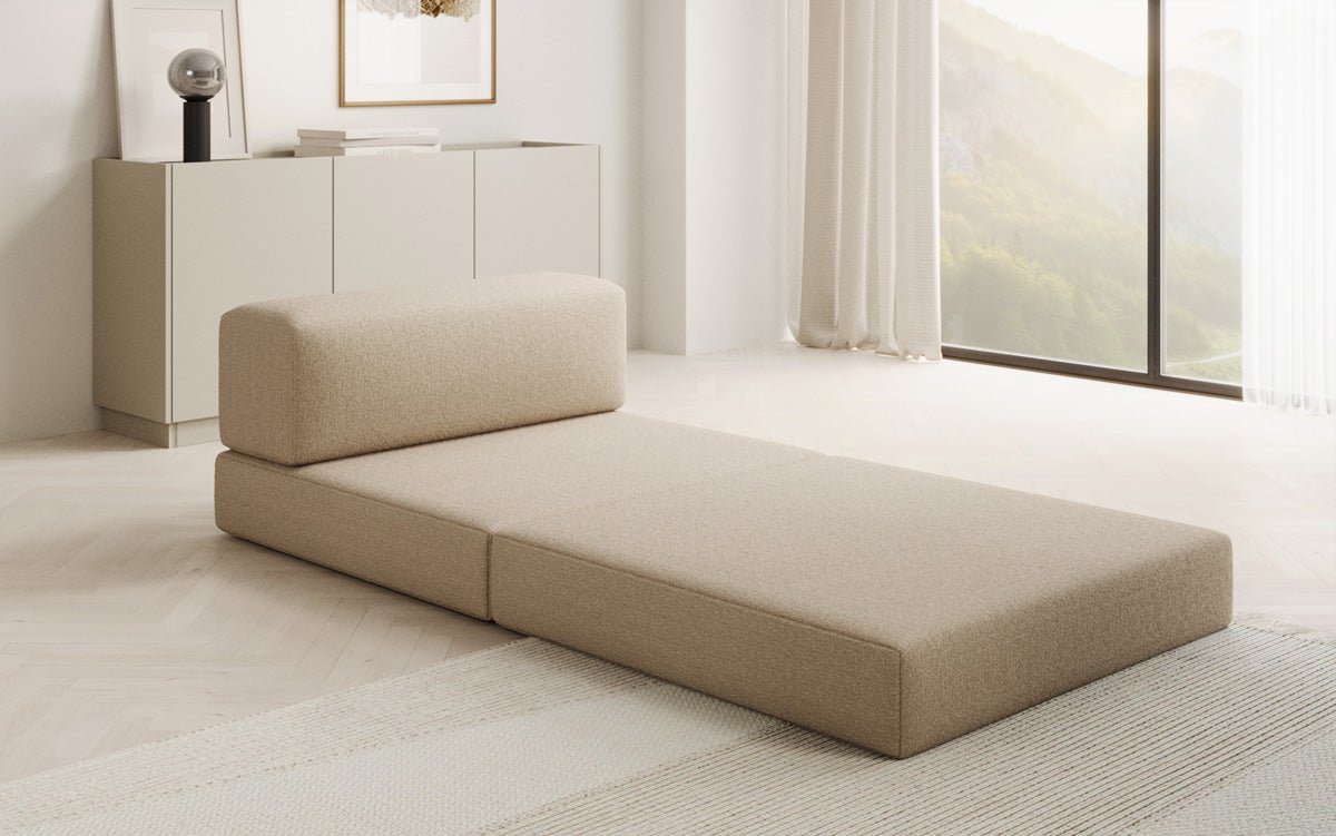 Designer Sofa Mittelmodul Lazy in Bouclé