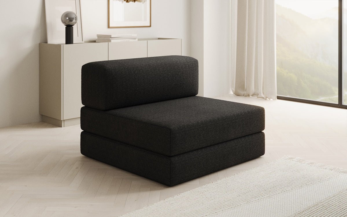Designer Sofa Mittelmodul Lazy in Bouclé