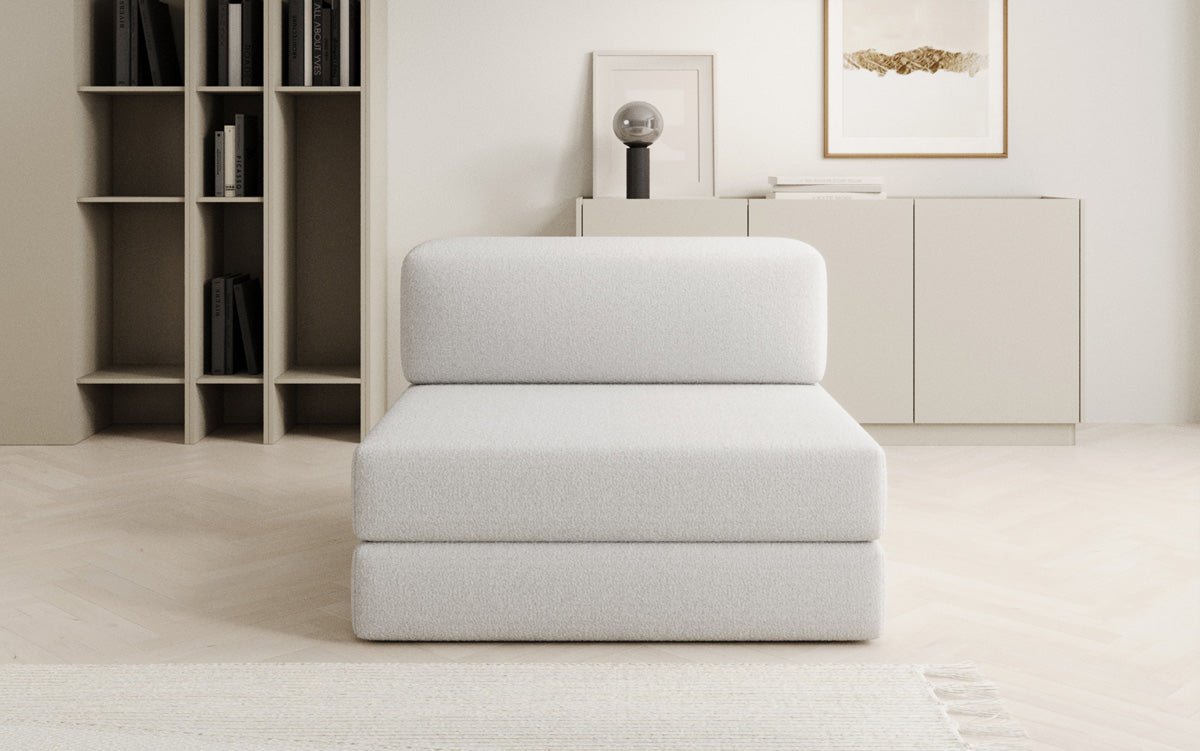 Designer Sofa Mittelmodul Lazy in Bouclé