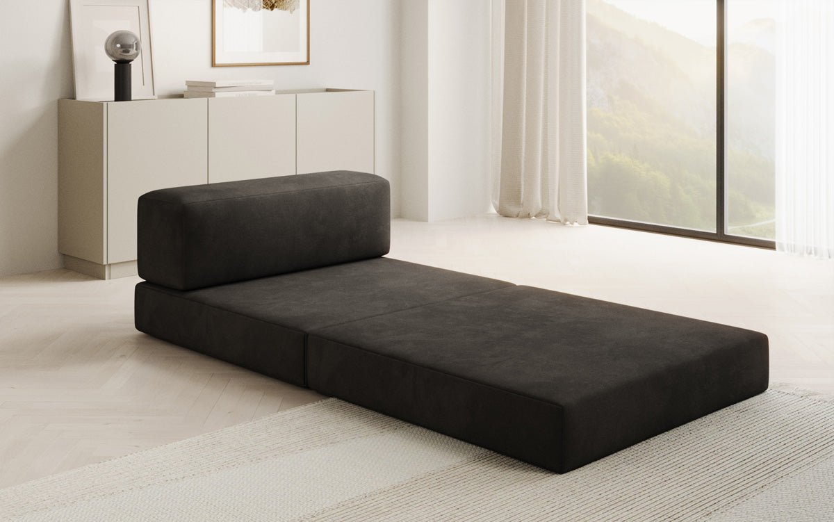 Designer Sofa Mittelmodul Lazy in Samt