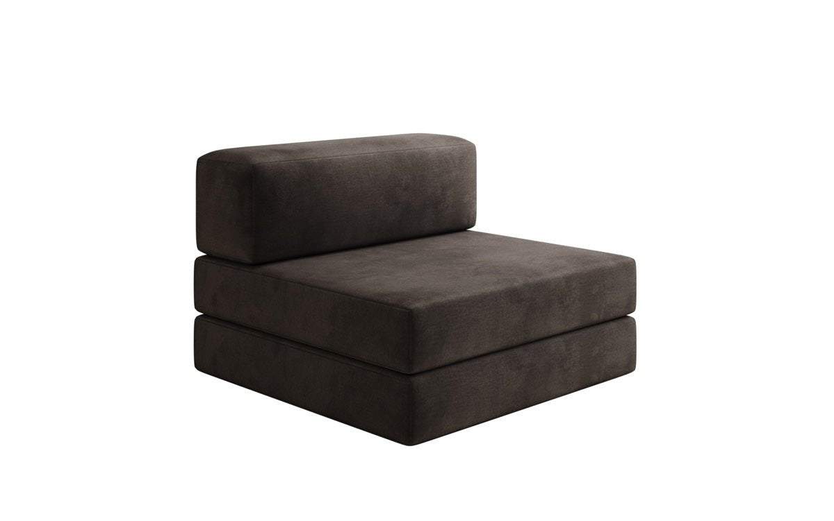 Designer Sofa Mittelmodul Lazy in Samt