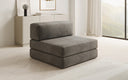 Designer Sofa Mittelmodul Lazy in Samt