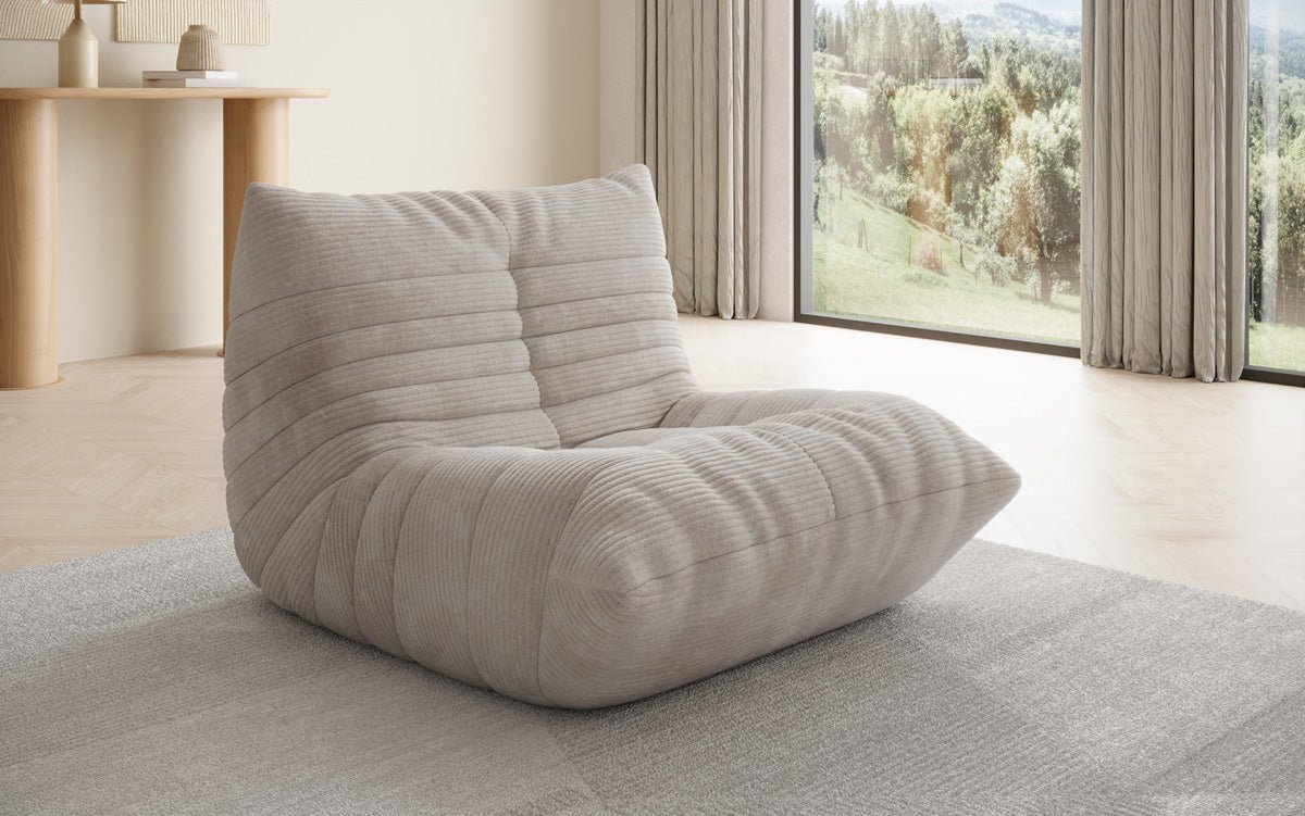 Designer Sofa-Sessel Calmo in Cord