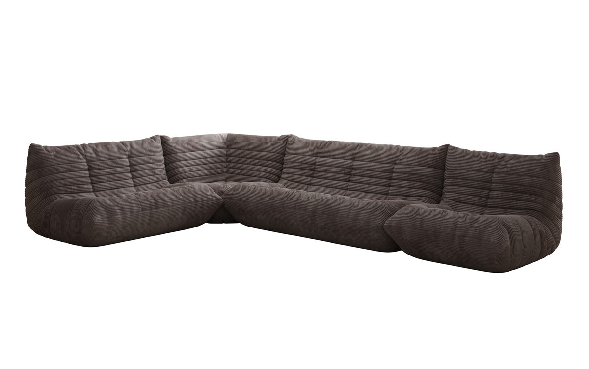 Designer Sofa Wohnlandschaft Calmo in Cord