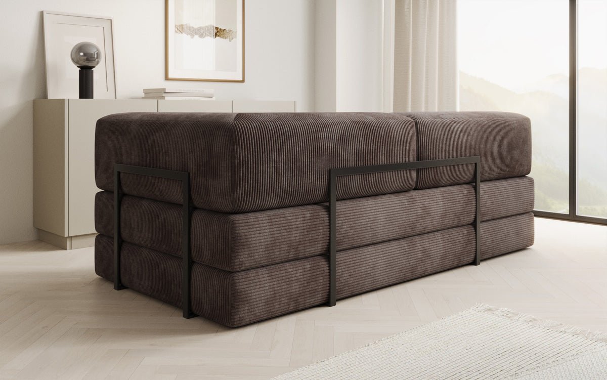 Designer Sofa/Chaise Longue Lazy in Cord