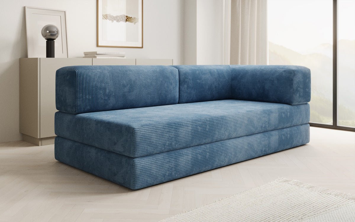 Designer Sofa/Chaise Longue Lazy in Cord