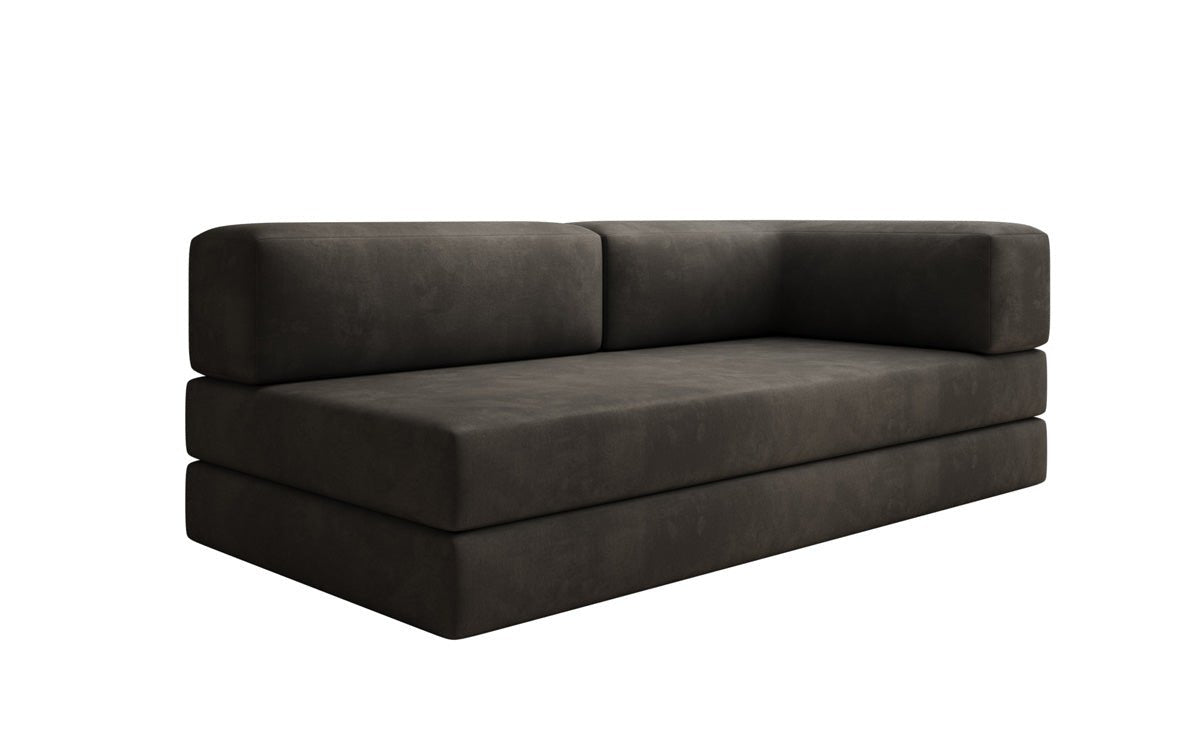 Designer Sofa/Chaise Longue Lazy in Samt