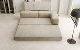 Designer Sofa/Chaise Longue Lazy in Samt