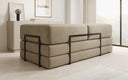 Designer Sofa/Chaise Longue Lazy in Samt