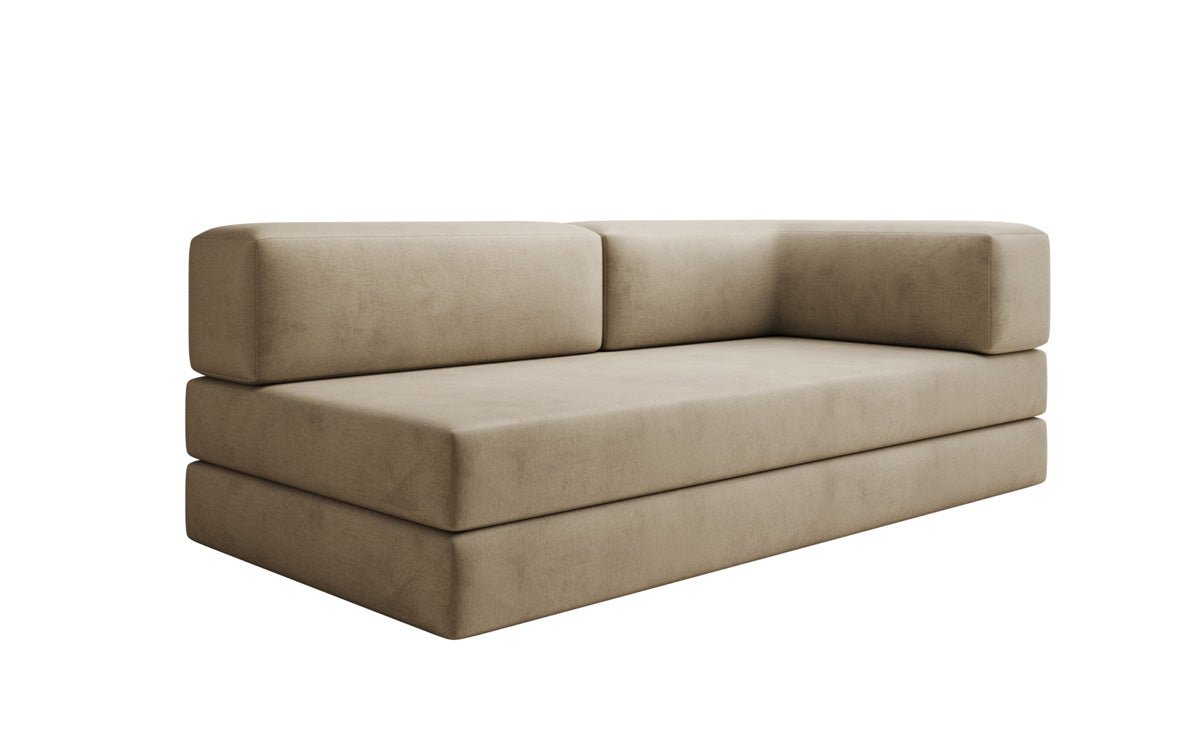 Designer Sofa/Chaise Longue Lazy in Samt
