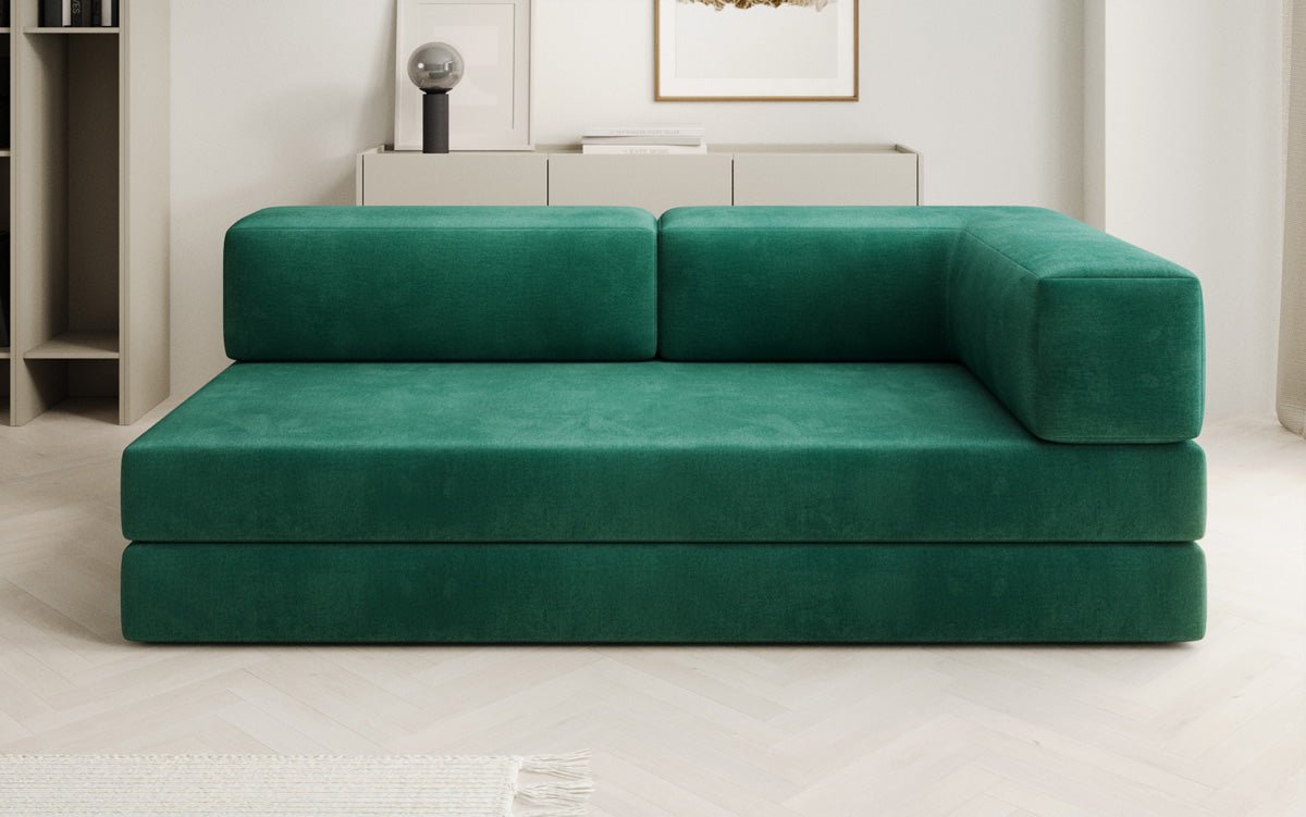 Designer Sofa/Chaise Longue Lazy in Samt
