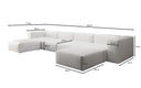 Designer U Sofa Snug in Echtleder