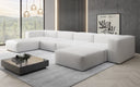 Designer U Sofa Snug in Echtleder