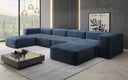 Designer U Sofa Snug in Samt