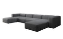 Designer U Sofa Snug in Stoff