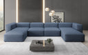 Designer U Sofa Snug in Stoff