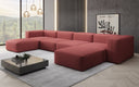 Designer U Sofa Snug in Stoff