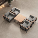Euphoria – 4 Loungesessel & Tisch aus Aluminium | Aevora™ Kollektion