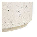 Garten Couchtisch Terava – in Terrazzo-Optik aus Faserlehm in Off-White