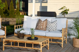 Garten Couchtisch Zypern - Aus Rattan und Bambus in Natur-Optik