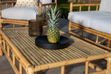 Garten Couchtisch Zypern - Aus Rattan und Bambus in Natur-Optik