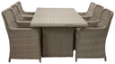 Garten Essgruppe Valencia” – 7-teiliges Gartenmöbel-Set aus Polyrattan