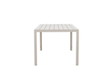 Garten Esstisch Amalfi - 205x90 cm aus Aluminium und Polywood in Beige oder Schwarz