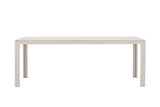 Garten Esstisch Amalfi - 205x90 cm aus Aluminium und Polywood in Beige oder Schwarz