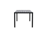 Garten Esstisch Amalfi - 205x90 cm aus Aluminium und Polywood in Beige oder Schwarz