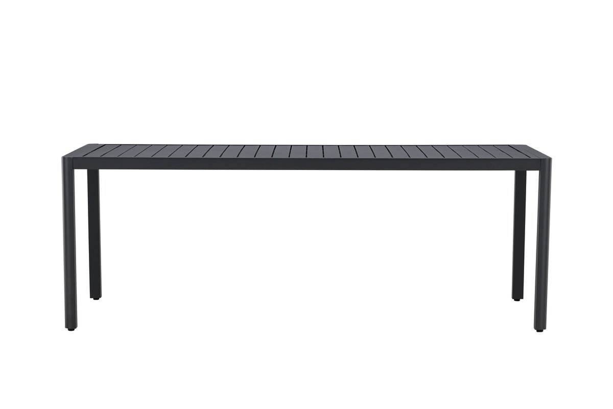 Garten Esstisch Vento - 200x90 cm aus Aluminium in Beige oder Schwarz