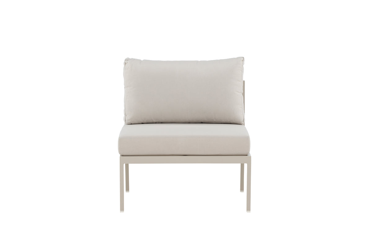 Garten Loungesessel Amina - mit wetterfesten Kissen in Beige