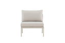 Garten Loungesessel Amina - mit wetterfesten Kissen in Beige