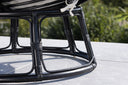 Garten-Loungesessel Bob - aus schwarzem Rattan inklusive Kissen