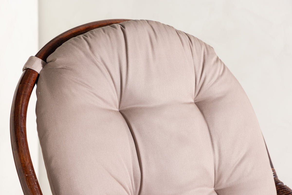 Garten-Loungesessel Finn - aus Rattan in Dunkelwalnuss