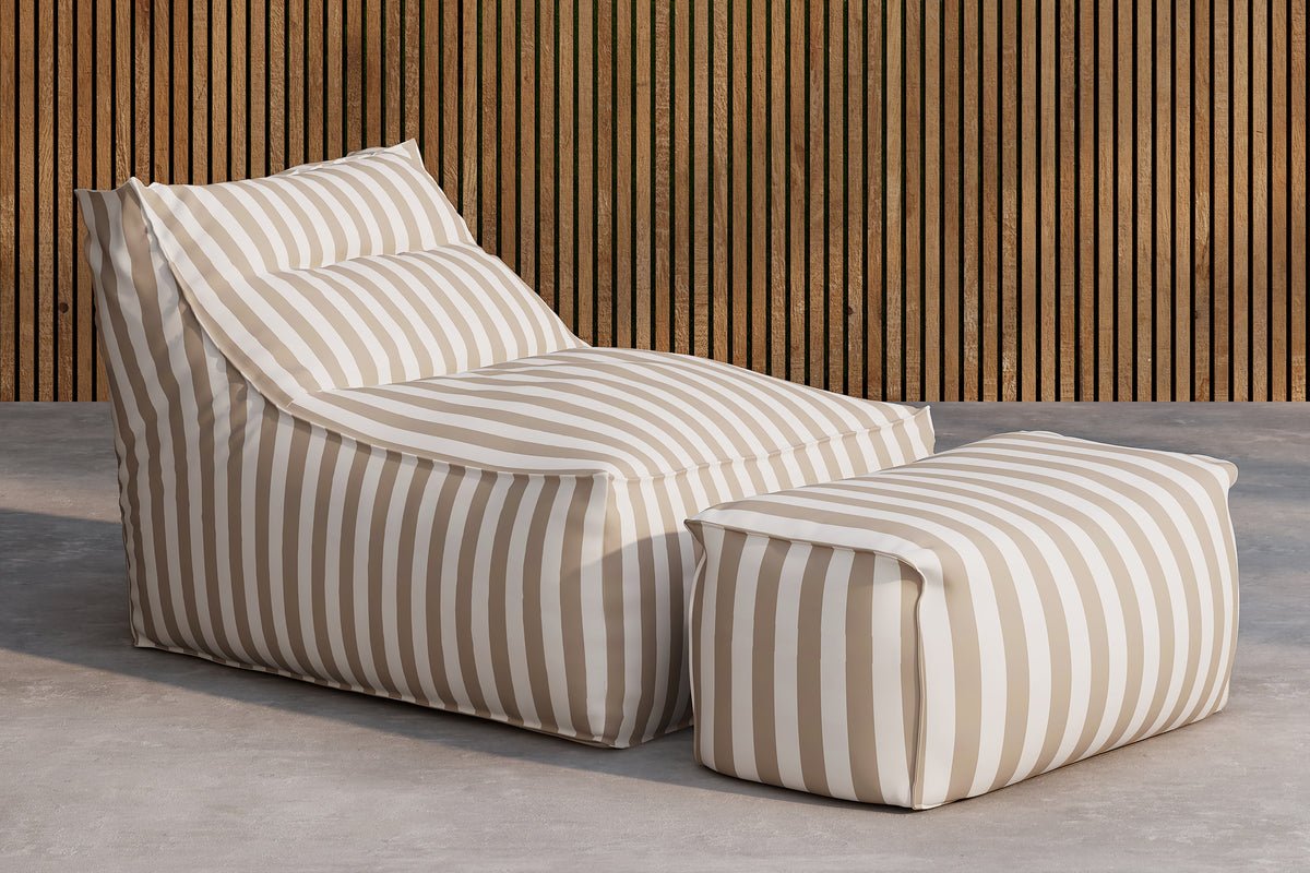 Garten- Loungesessel Hello Kombi - Wahlweise in Weiß/Braun oder Beige