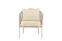Garten- Loungesessel Larissa - In der Farbe Beige inklusive Kissen